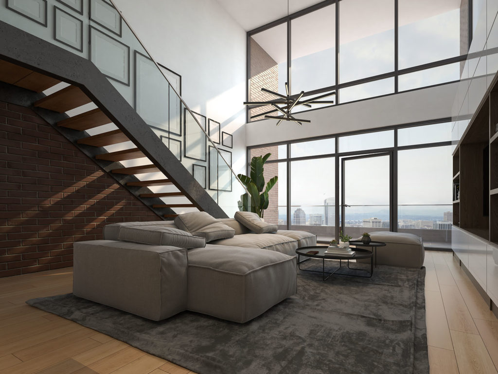 Aménager un escalier ouvert dans le salon 